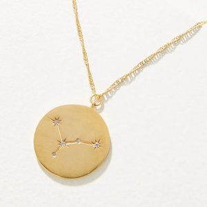 Anthropologie Cancer Zodiac Necklace